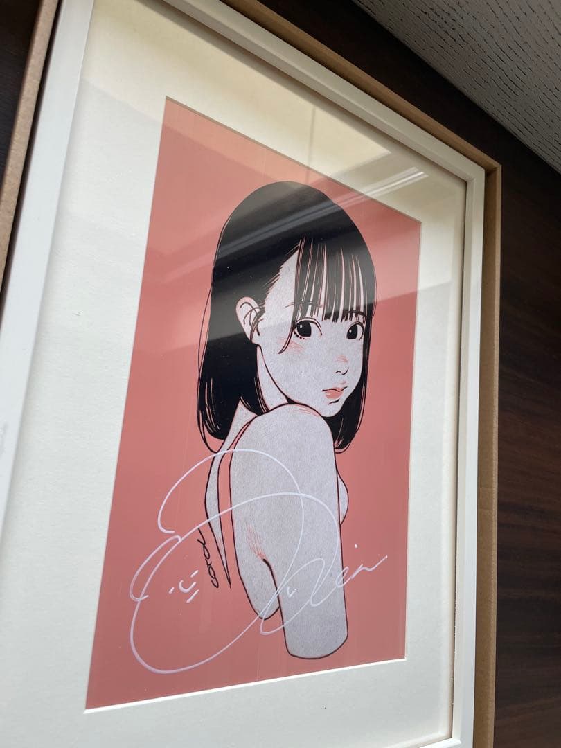 来栖りん、古塔つみ　シルクスクリーン　直筆サイン入り