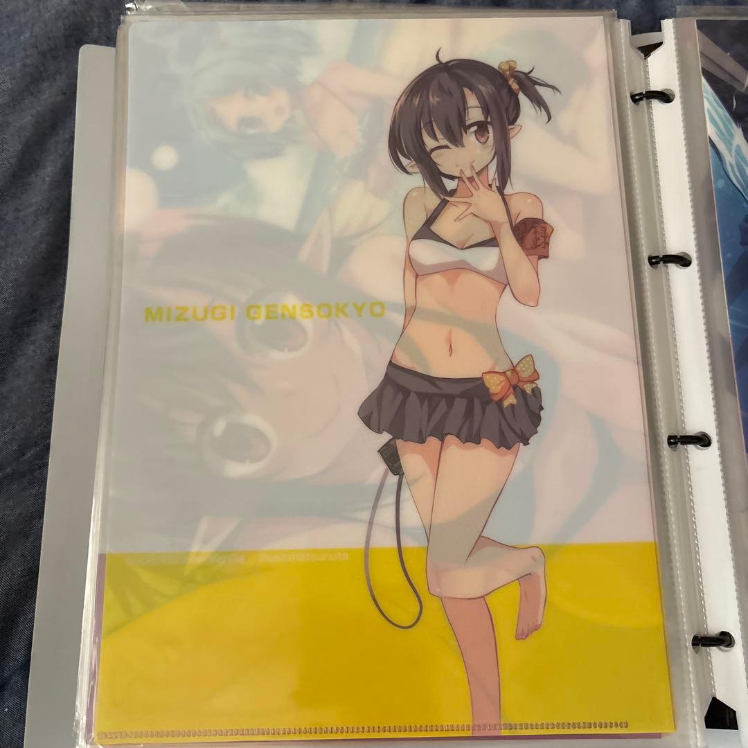 東方プロジェクト　にとり　射命丸　水着　美少女　クリアファイル　VY23