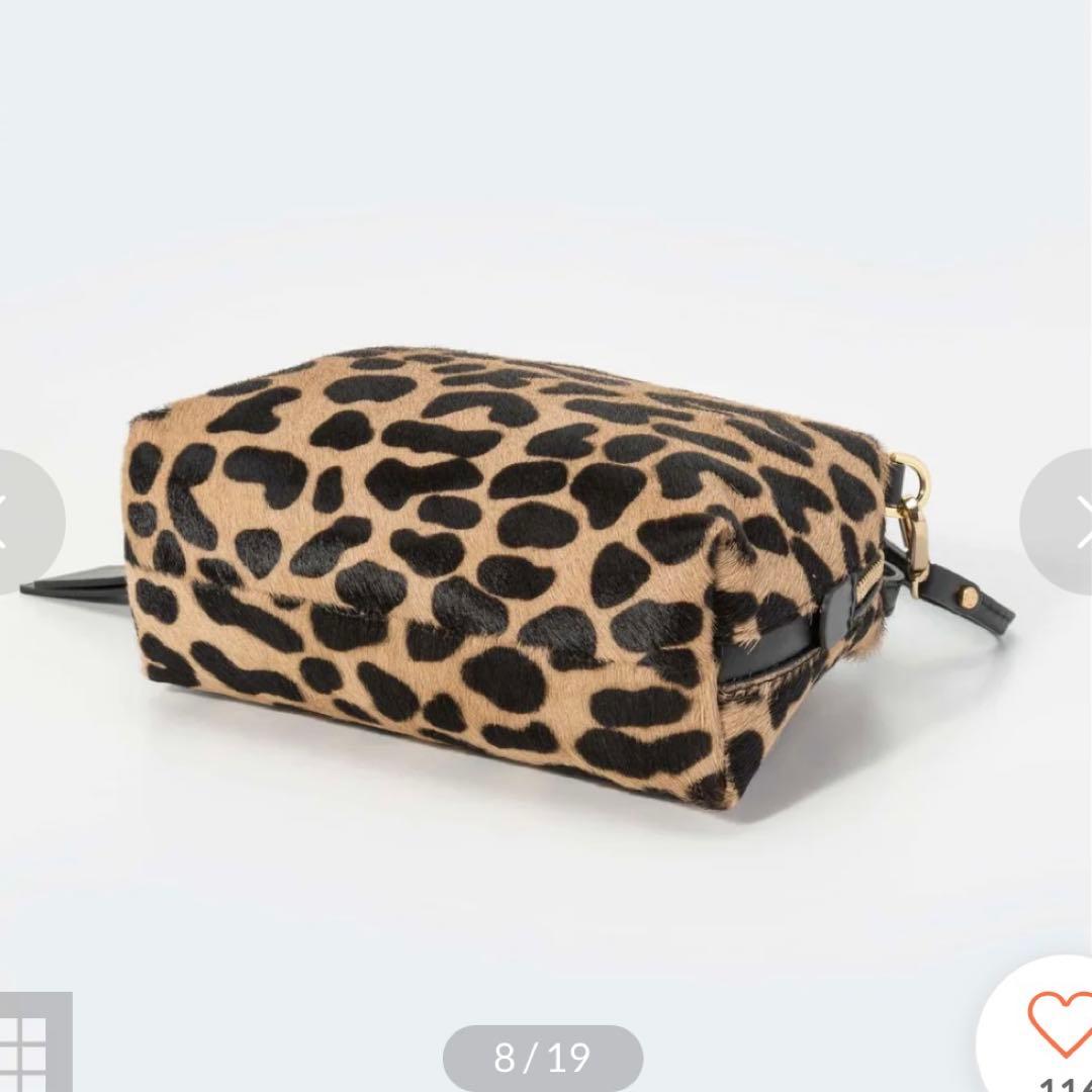 GIANNI CHIARINI ジャンニキアリーヌ レオパード ハンドバッグ