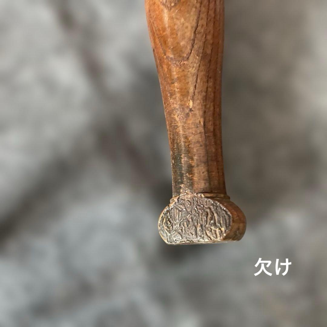 年代物 欅一枚板 文机 ダークブラウン 2引き出し