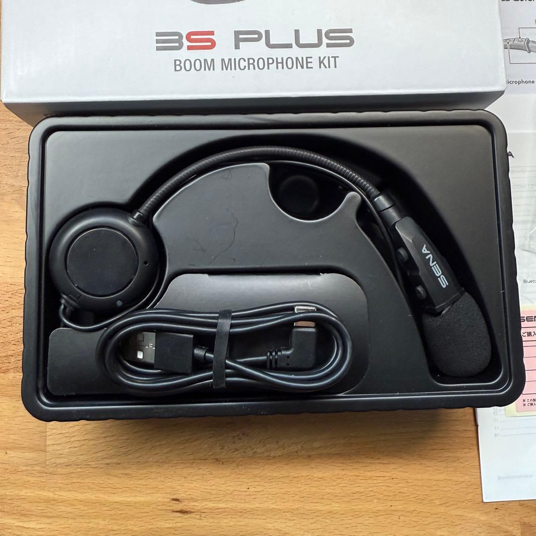 SENA 3S PLUS（セナ）ヘルメット用インカム／使用1回／付属品完備