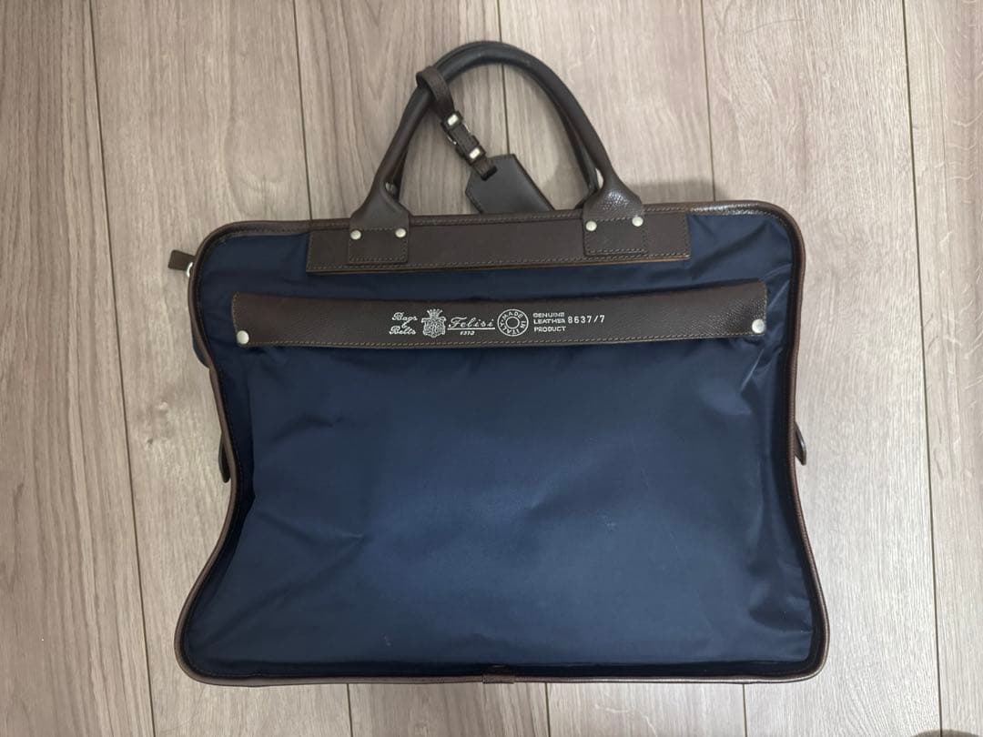 フェリージ　8637 ネイビー ビジネスバッグ トートバッグ　UA別注