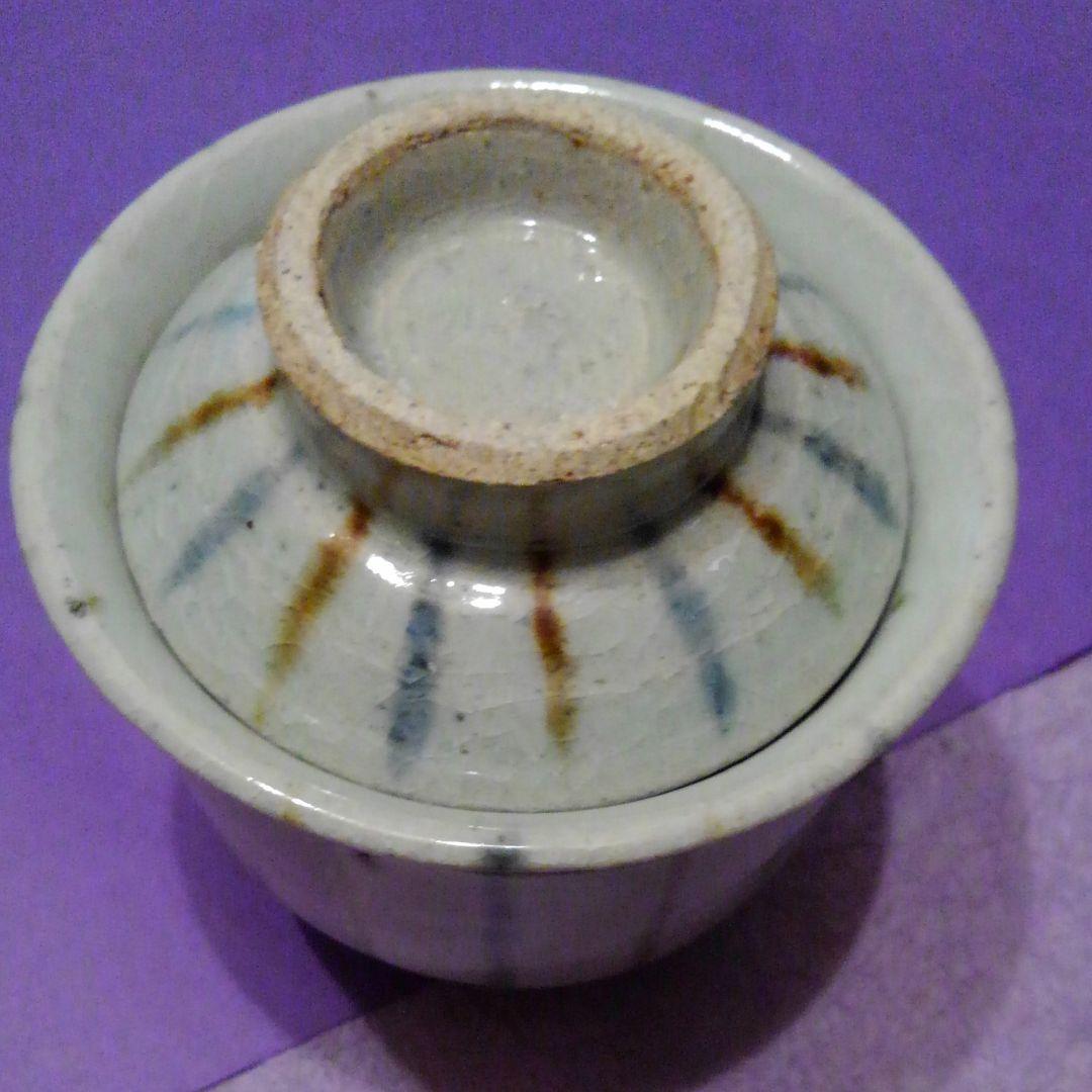 信楽焼　手描十草蒸し碗五客揃