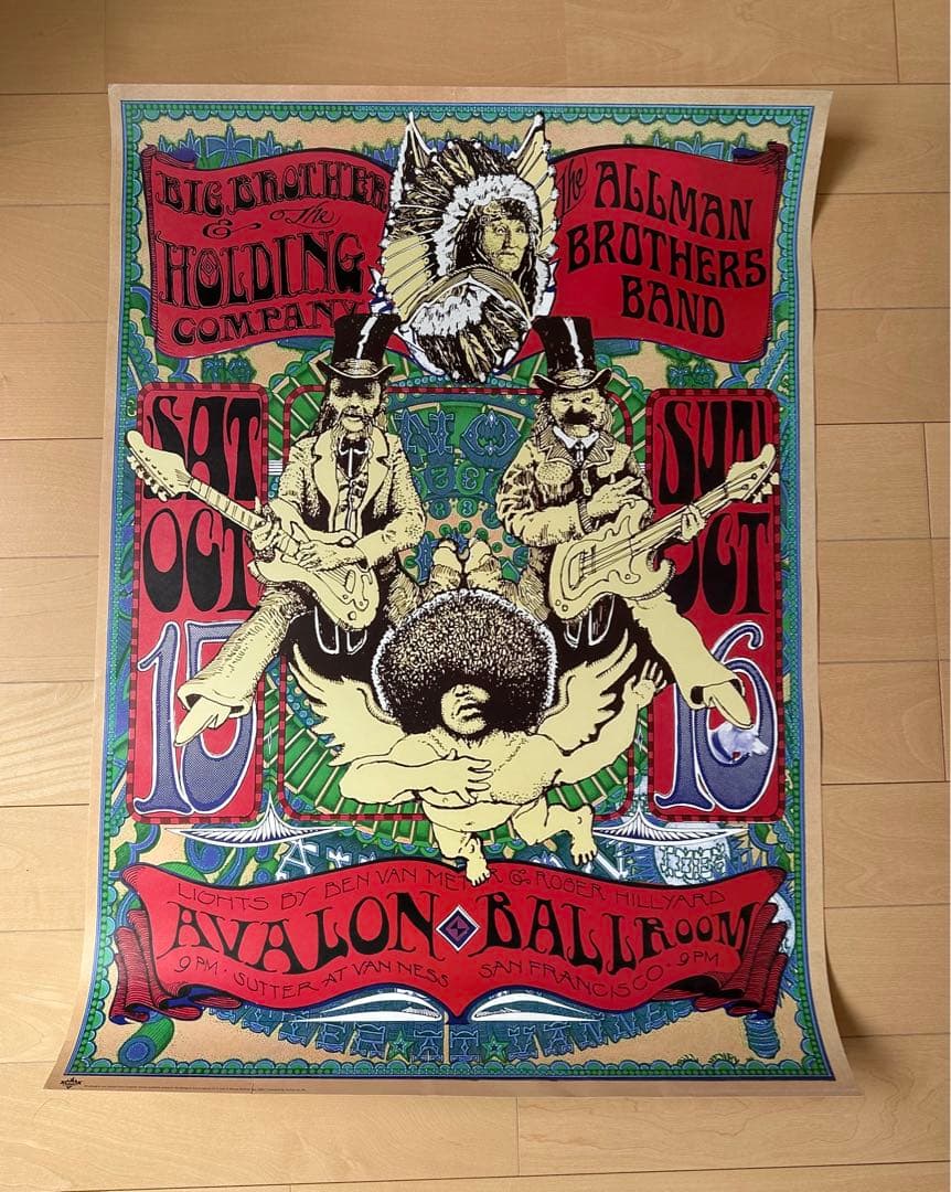 ポスター　ヴィンテージ　The Allman Brothers Band