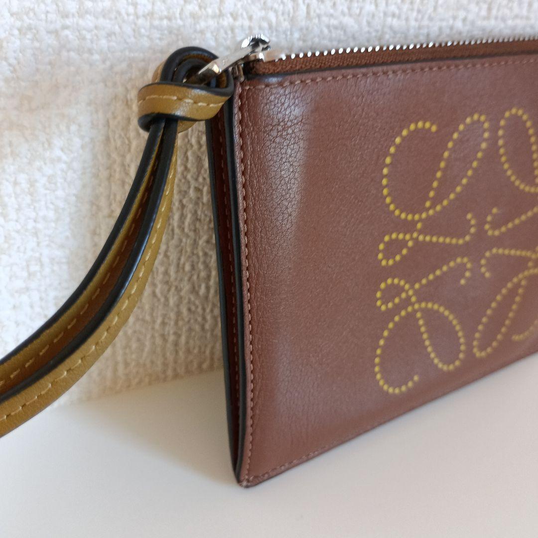 LOEWE ロエベ ブラウン レザー ケース カードケース
