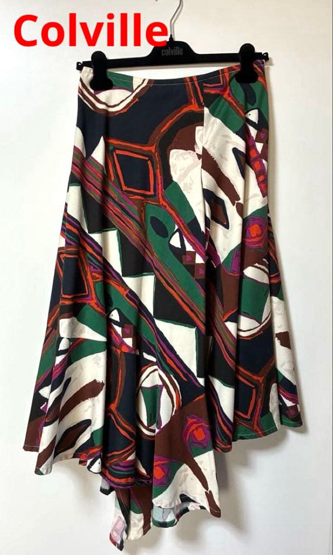 colville 幾何学模様 フレアスカート 40