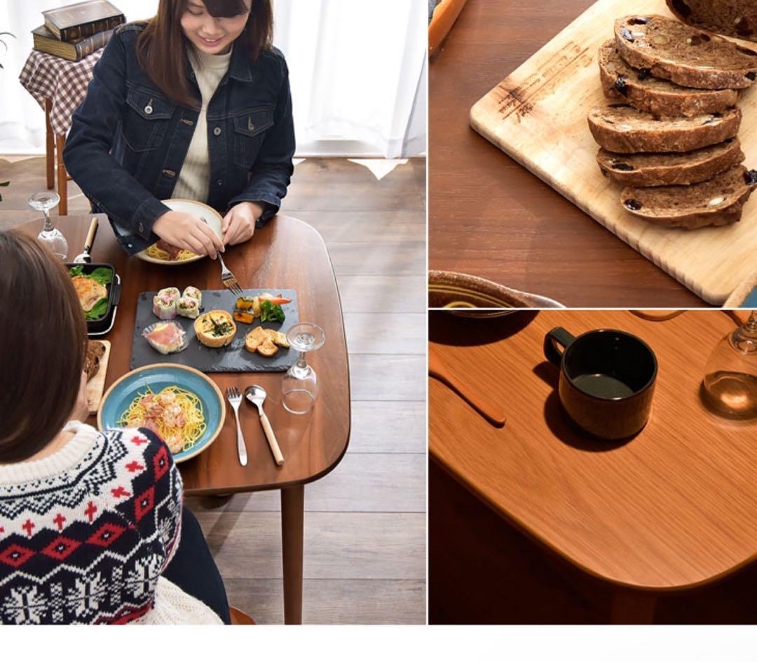 ダイニングテーブル オーク 75×75cm 2人用 高さ70cm