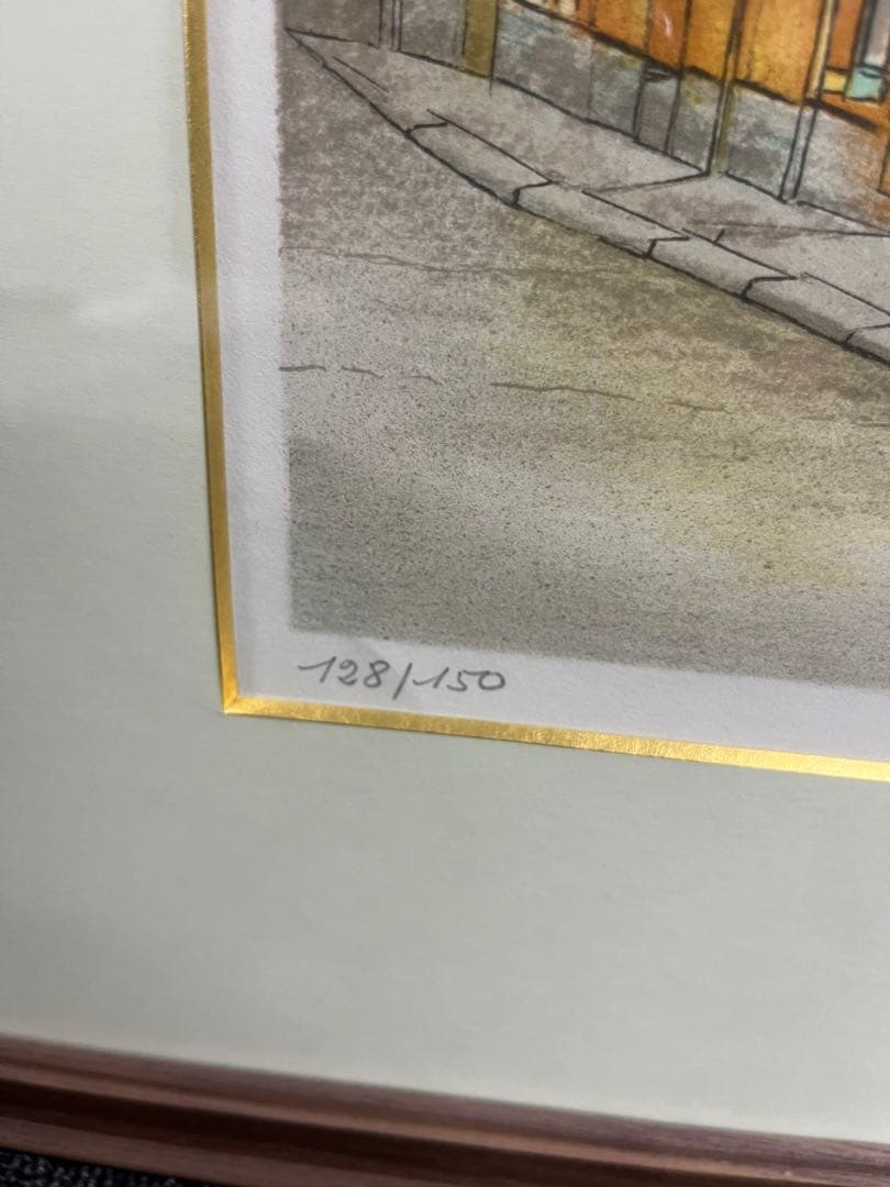 リトグラフ　ジャンケイム クエスト通り 128/150 直筆サイン