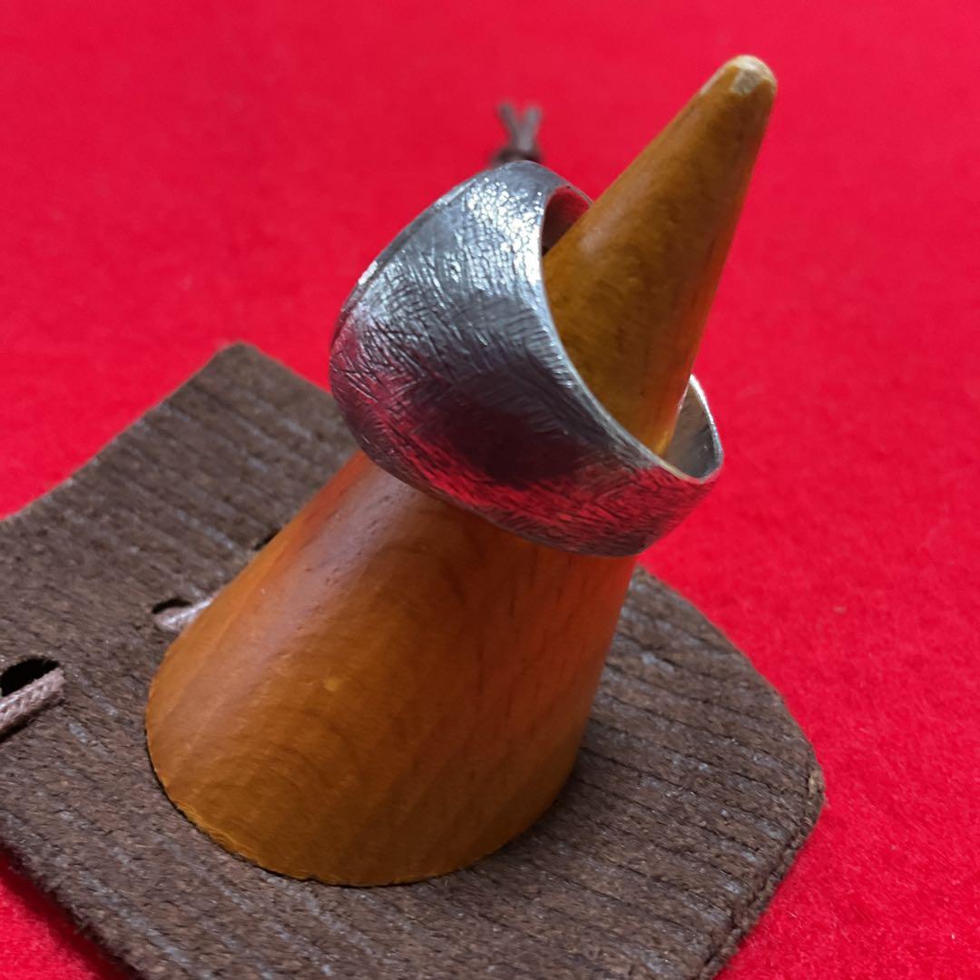 薩摩ボタン 龍 漢字彫刻 リング Silver