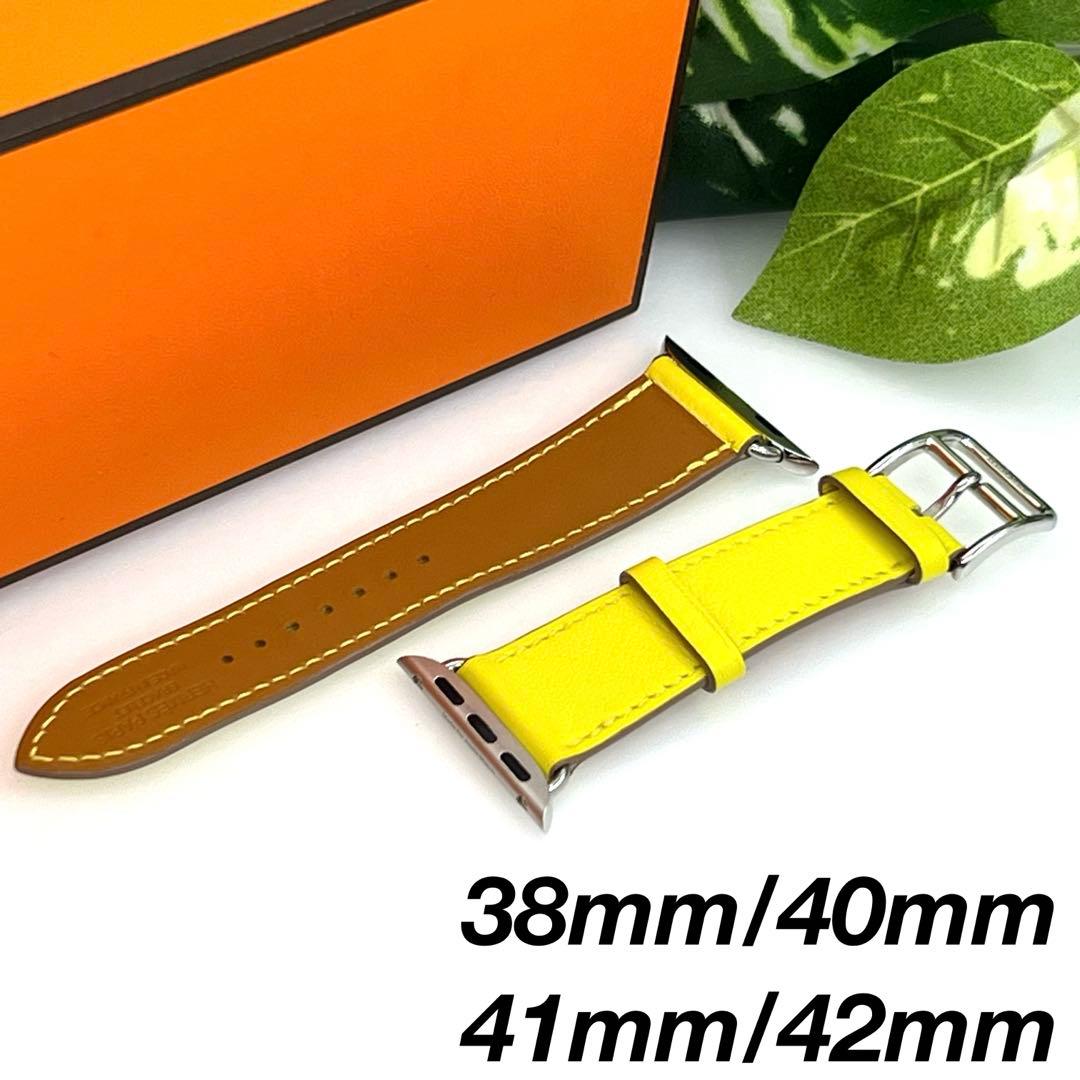 HERMES アップルウォッチ レザー 42mm ベルト バンド 0572a14