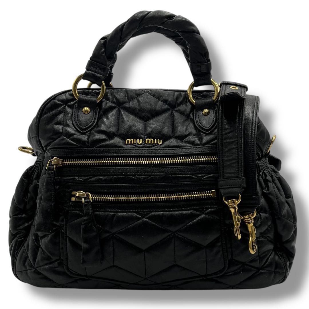 良品 MIUMIU 2WAY バッグ archive Vintage Y2K 黒