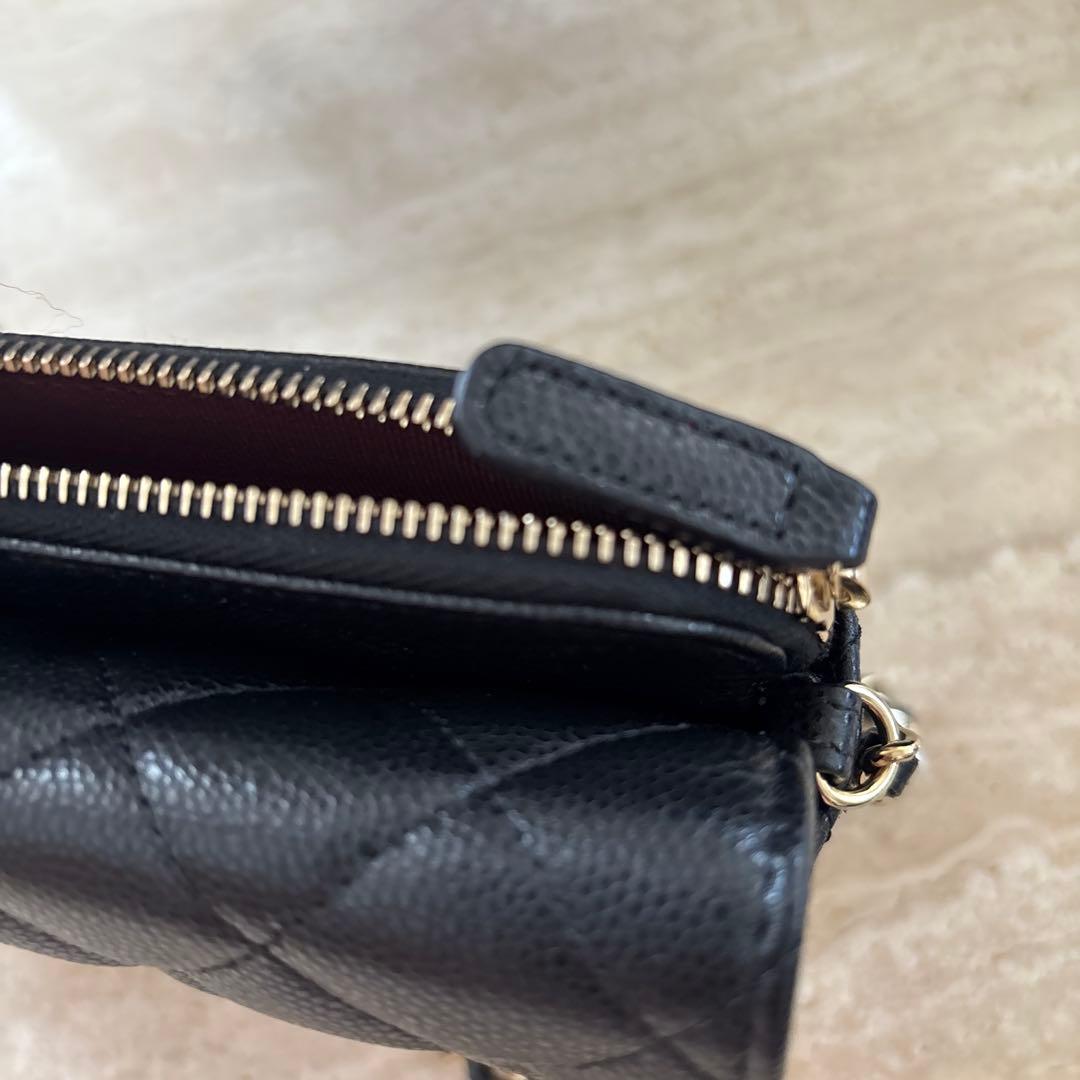 CHANEL ウォレット phoneholder レア！ ブラック 新品同様