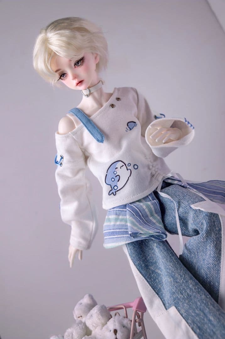 AX512 BJD 1/4 ドール本体 Amu 球体関節人形 ハンドメイド