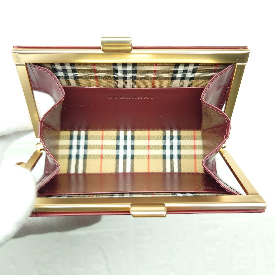 バーバリー　未使用に近い　極美品　レザー＆ノバチェック　ケース　レディース