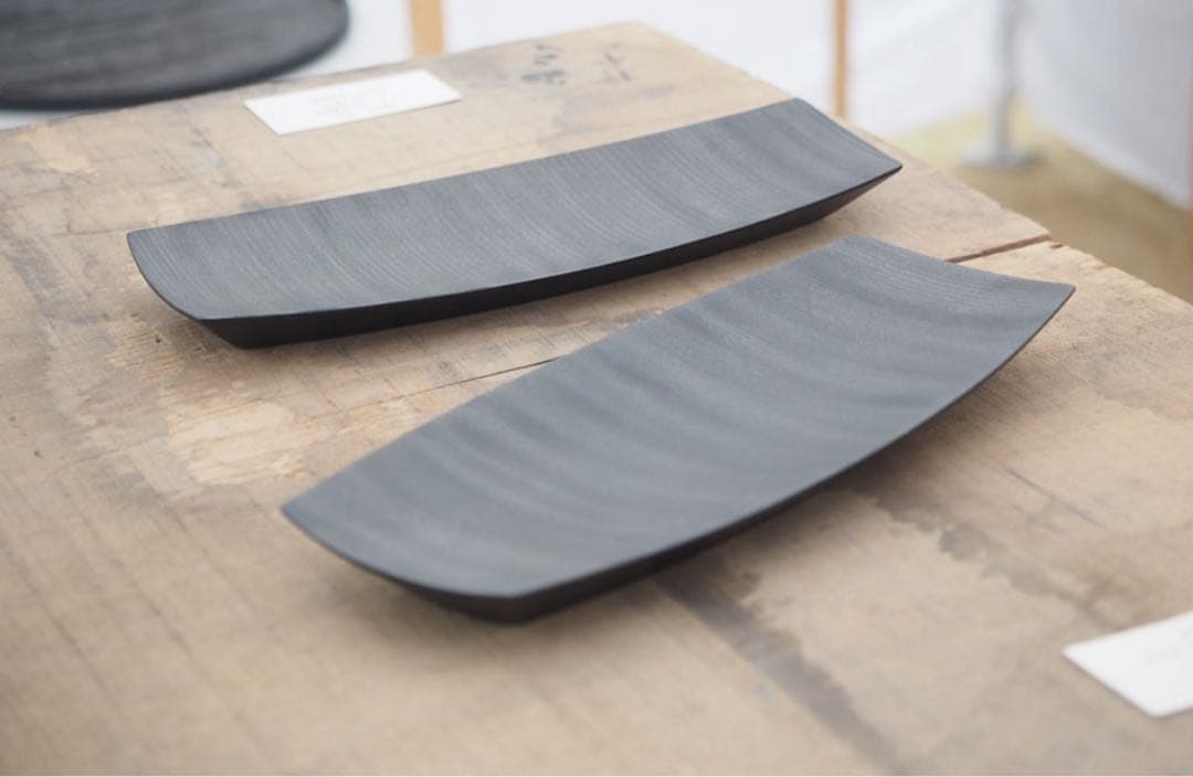 髙橋関丞　漆　長皿　うつわ一客　食器