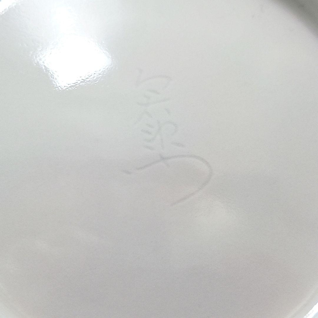 Y2716 十四代 今泉今右衛門造 本人作 色絵吹墨墨はじき 雪文 珈琲碗　#4