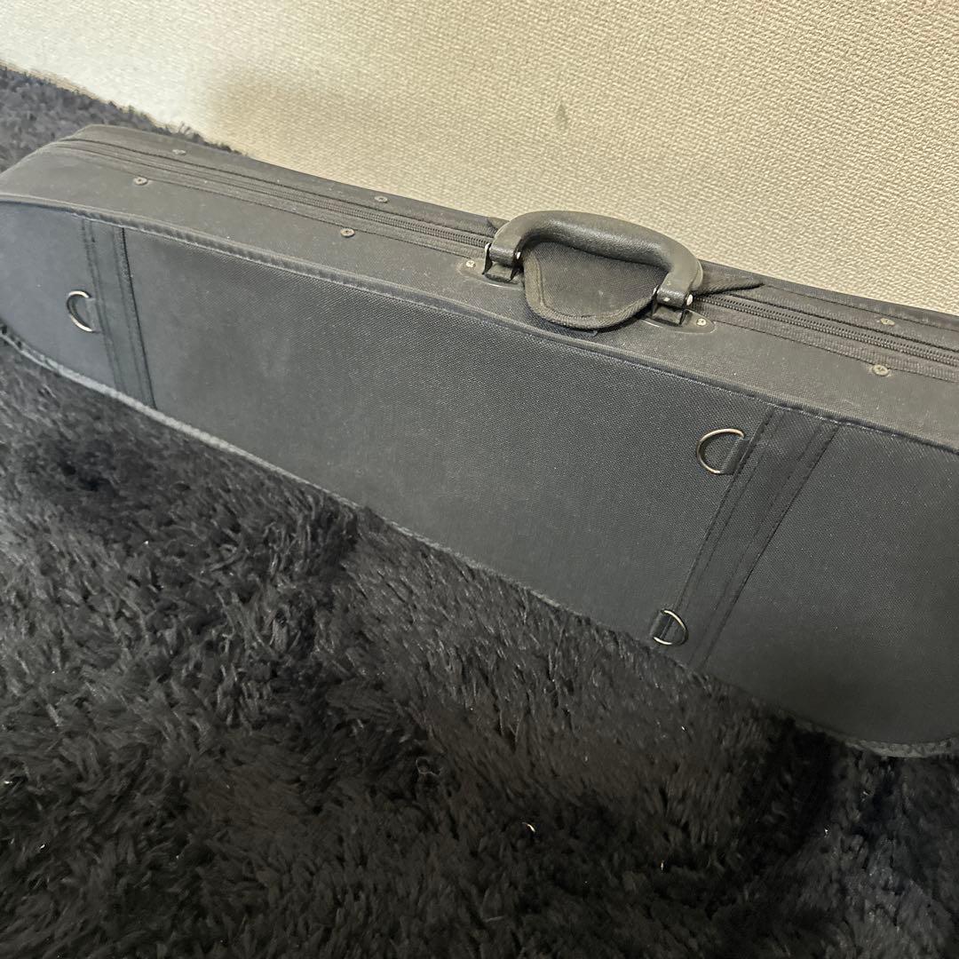 高級 ノーラベル バイオリン 1/4サイズ 弦楽器 虎杢 木目 ケース 弓付属