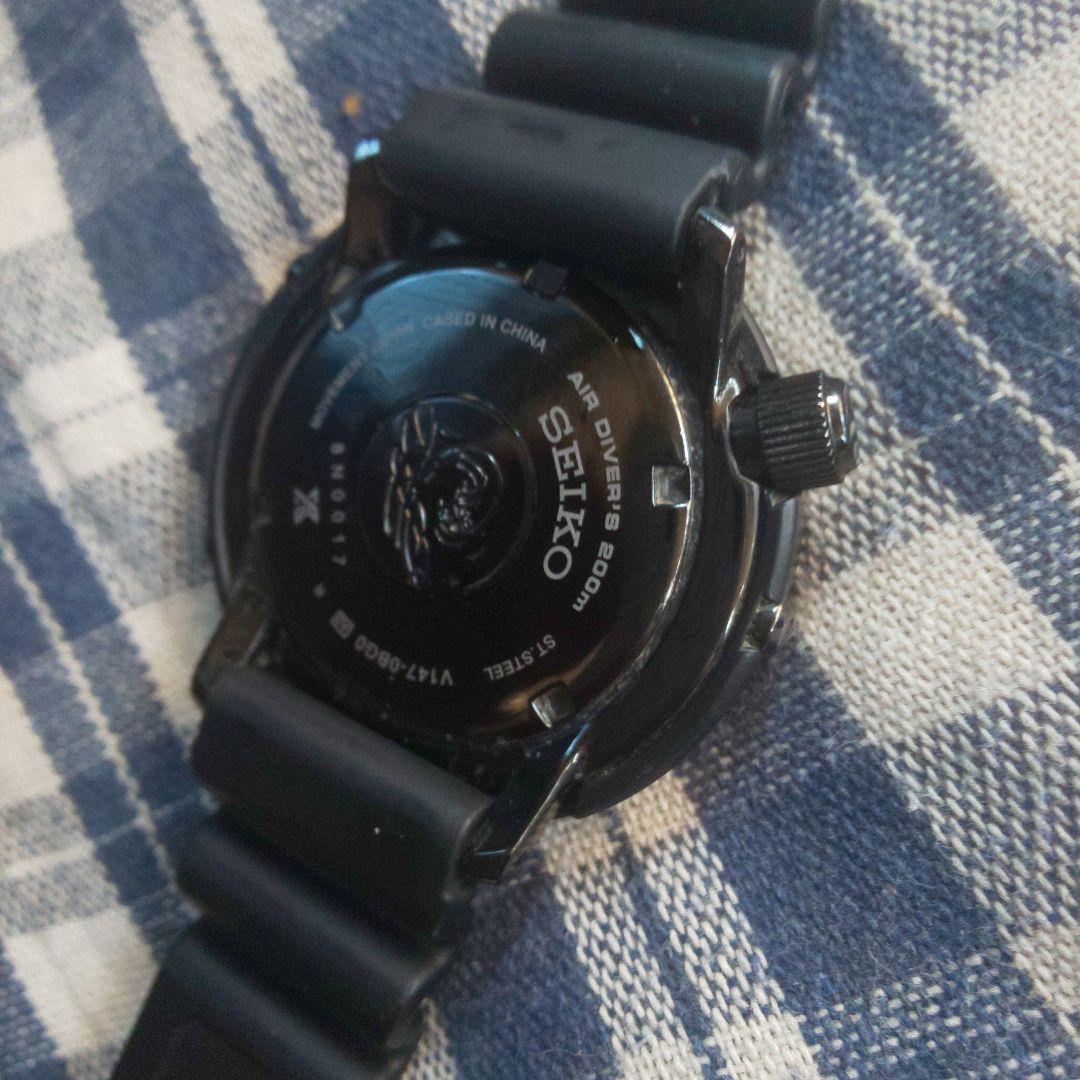 SEIKO ソーラー ダイバーズ200m ブラック 美品 週末限定価格！
