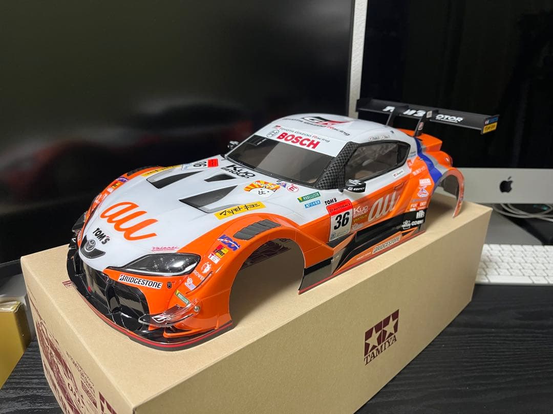 タミヤ 1/10 RC au TOM'S GR Supra スペアボディ