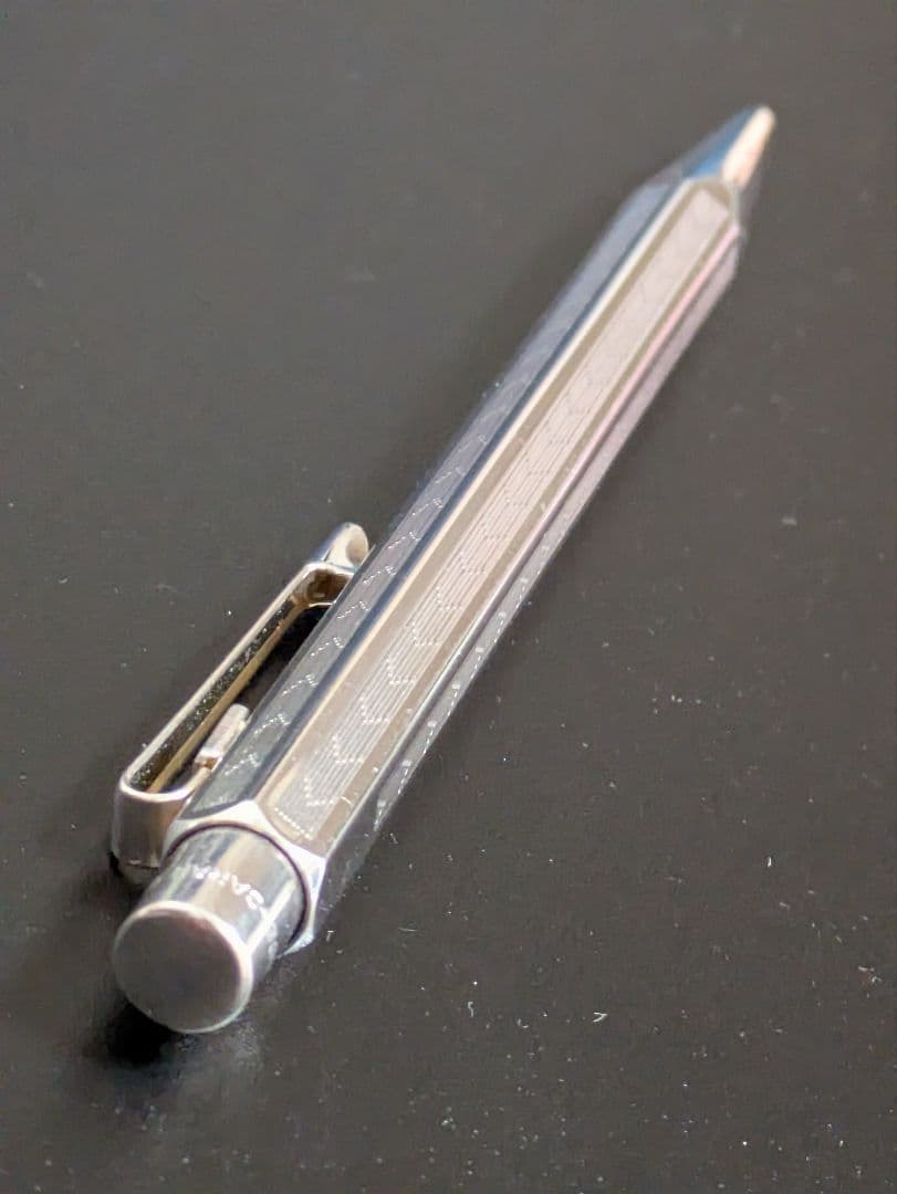 カランダッシュ エクリドール　シェブロン　シルバー　ボールペン 美品