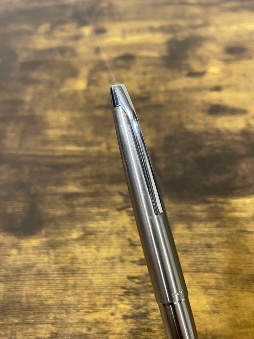 試筆のみ　1975年製　ペン先軸一体型　字幅F　ミュー　万年筆　H1175