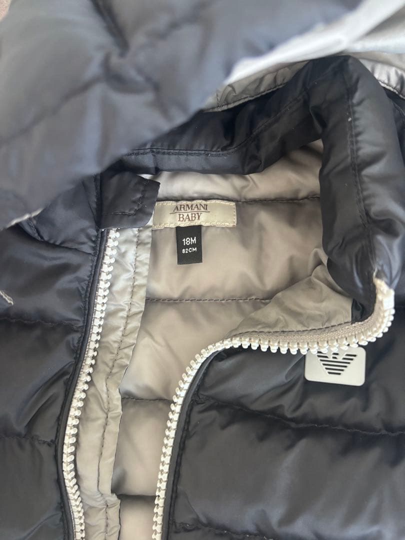 ARMANI BABY フード付きダウンジャケット 18M