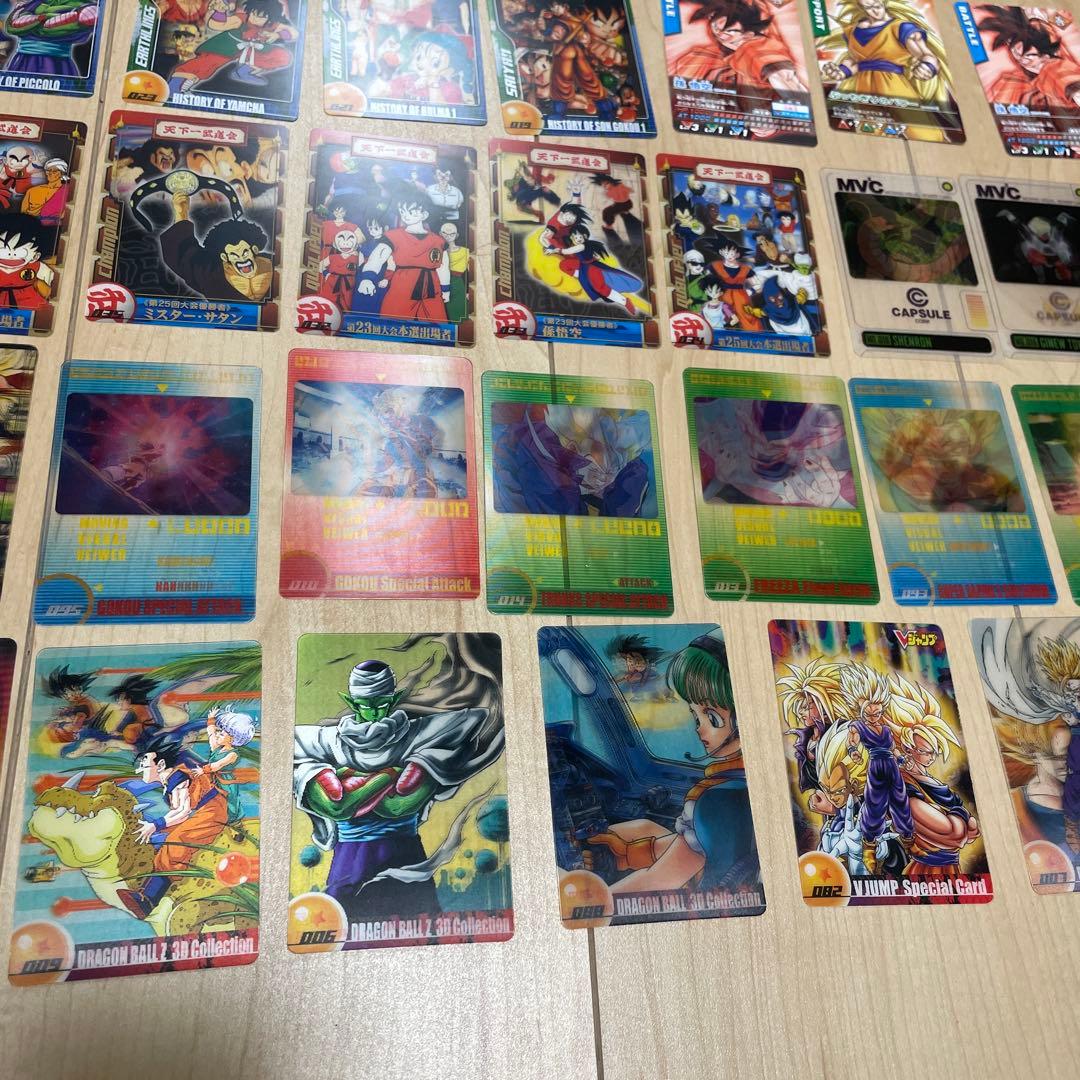 希少ドラゴンボール森永ウエハースカード&3Dカード 計101枚セット&付録。32