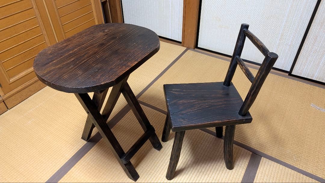 【専用です】楕円形テーブルと椅子のセット