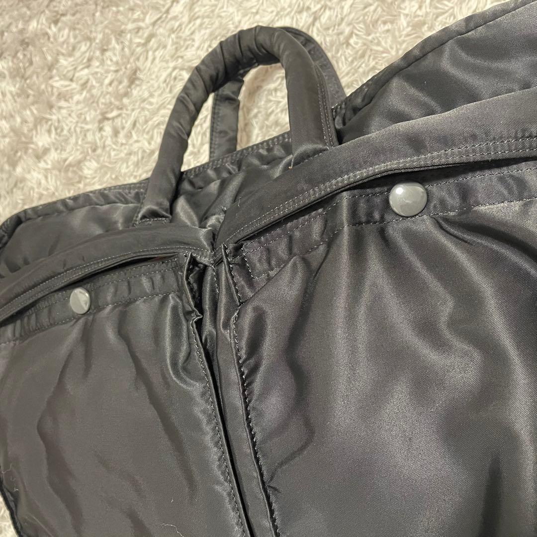 極美品　ポーター タンカー 2way 2層式 拡張可 ブリーフケース 黒 A4