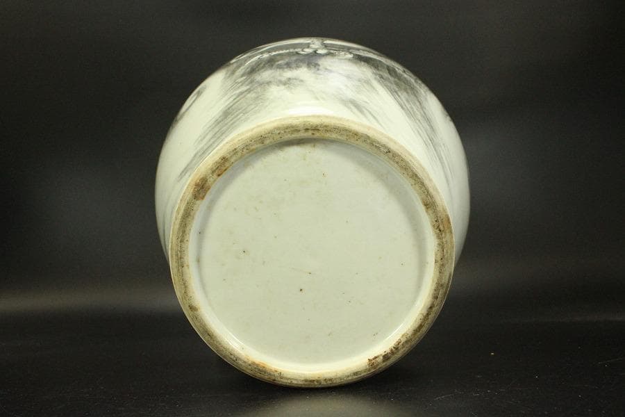 中国美術 龍図 花器(ZE652)