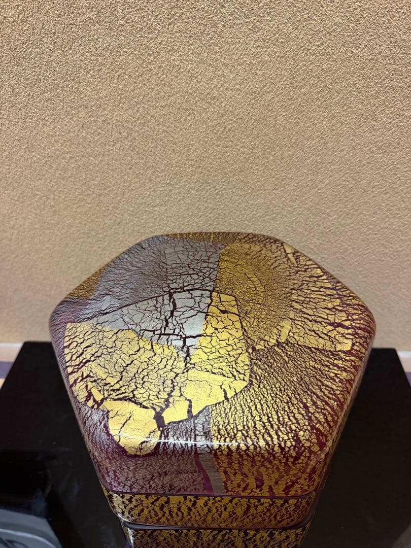 文化勲章　藤田喬平　手吹　飾筥　春千里　潤織箱