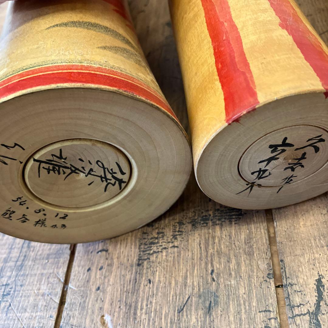 昭和レトロ 木製 こけし 小芥子 置物 飾り 工芸品 民芸品 コレクション 多数