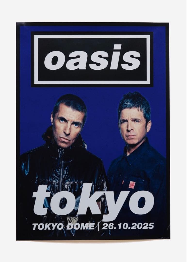 新品・未開封　oasis live'25　日本限定10月26日ポスター A2