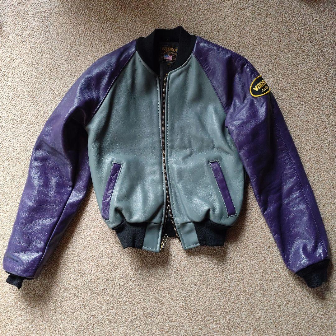 Vanson Leathers シングルライダースジャケット 32