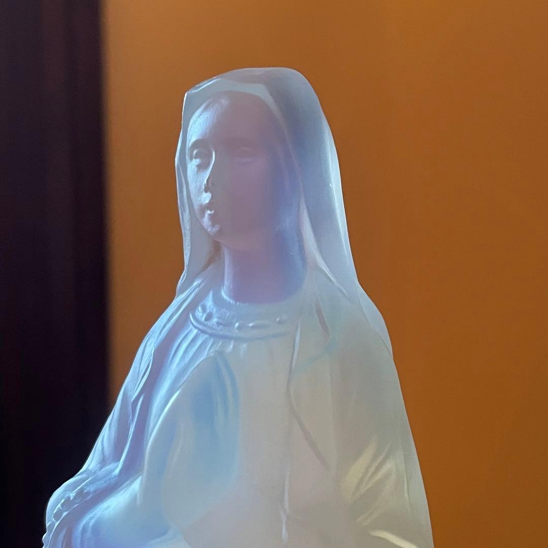 【エトラン】オパリンガラス　ルルドの聖母マリア像