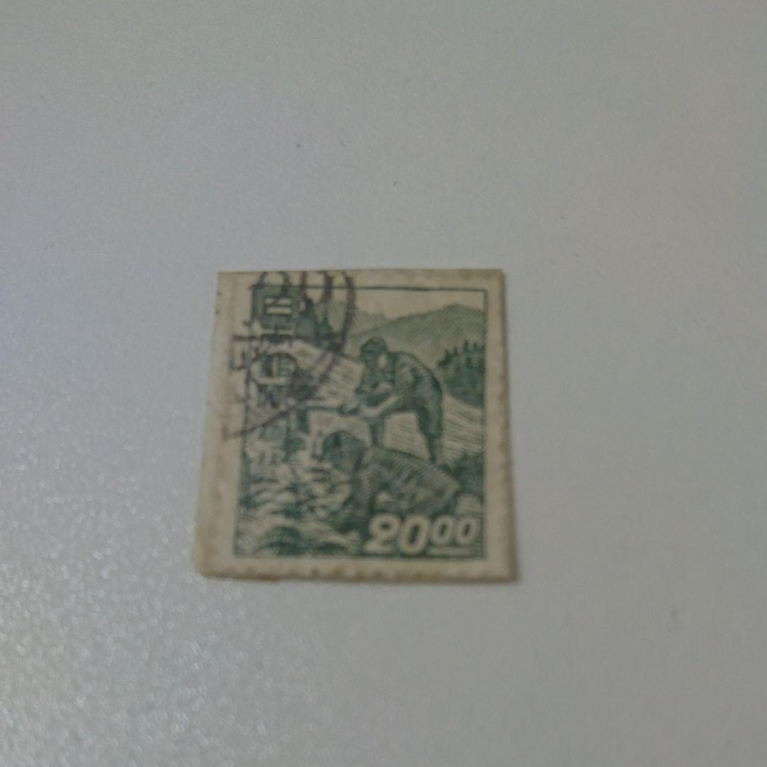 壹銭五厘切手他使用済み切手6枚