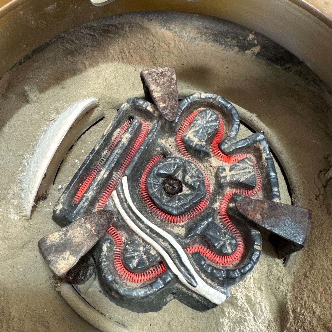 H27 送料無料　唐銅　朝鮮釜　茶釜　茶室　茶道具　木箱　電熱器　畠春齋　風炉