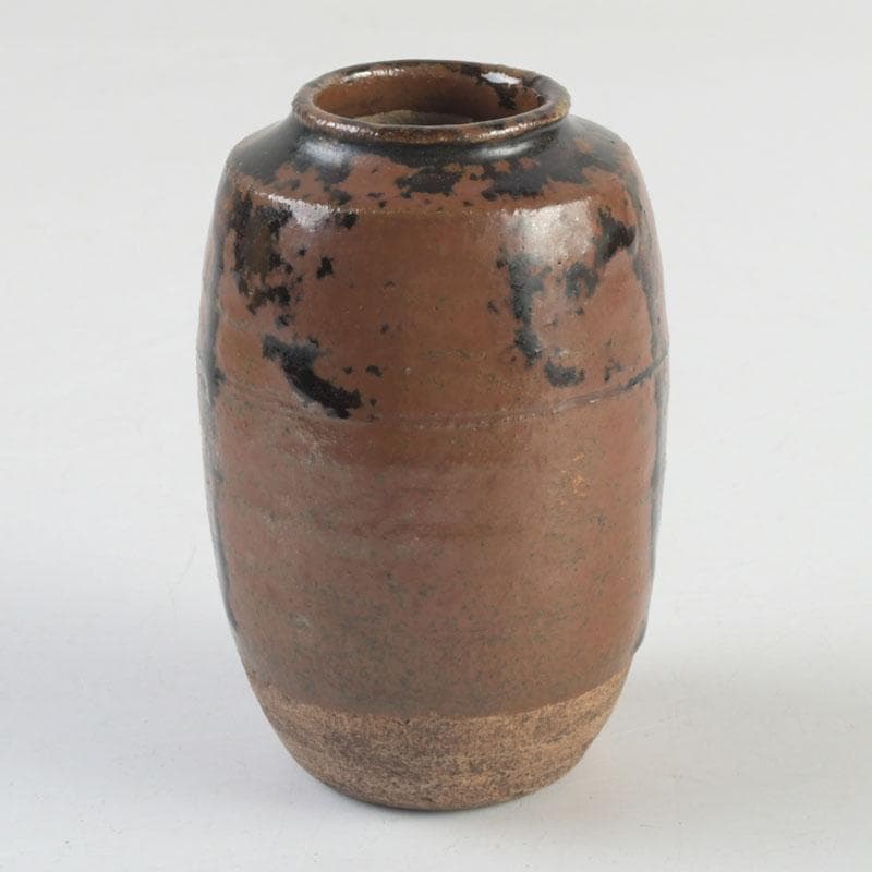 茶道具　瀬戸焼　古瀬戸　茶入　銘八千代　仕覆二点　即中斎極め箱　D　9443