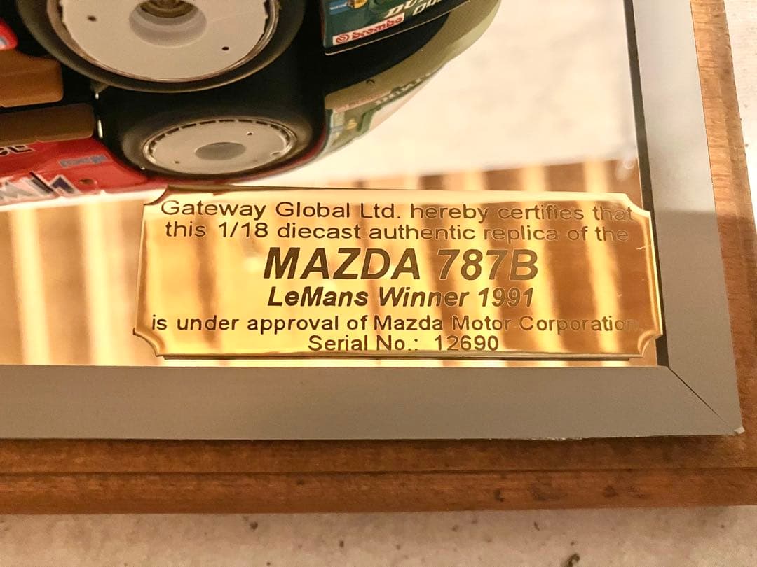 オートアート 1/18 787B MAZDA 箱無し ディスプレイケース付