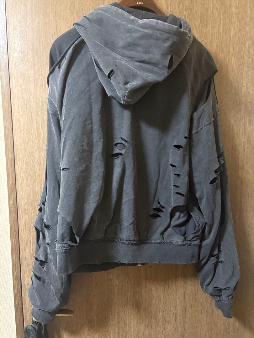 RACER WORLDWIDE ダメージ加工パーカー