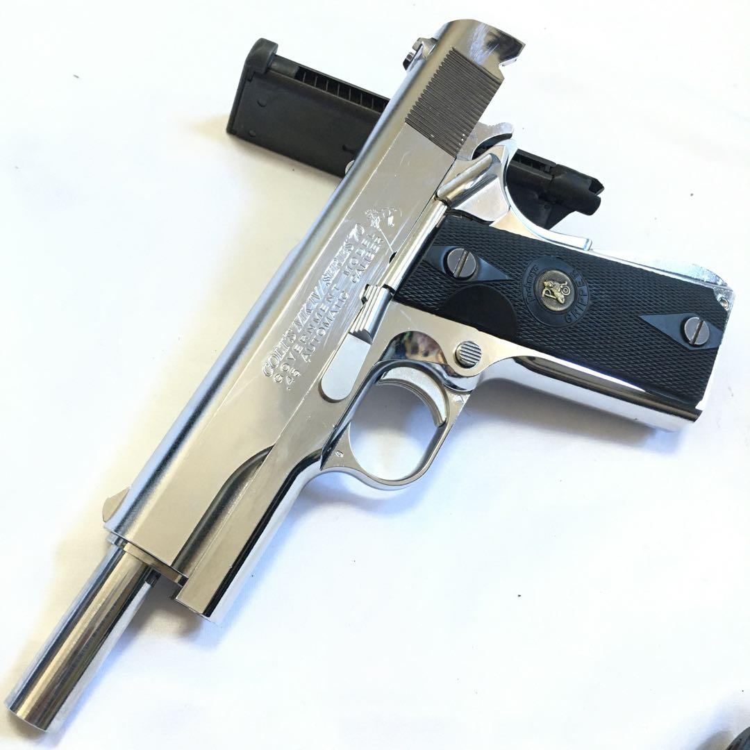 東京マルイ ガスガン コルトガバメント シリーズ'70 ニッケルフィニッシュ