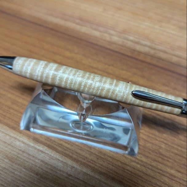 302ペン工房翌檜　極上　楓　縮杢　木軸シャーペン　木軸ボールペン