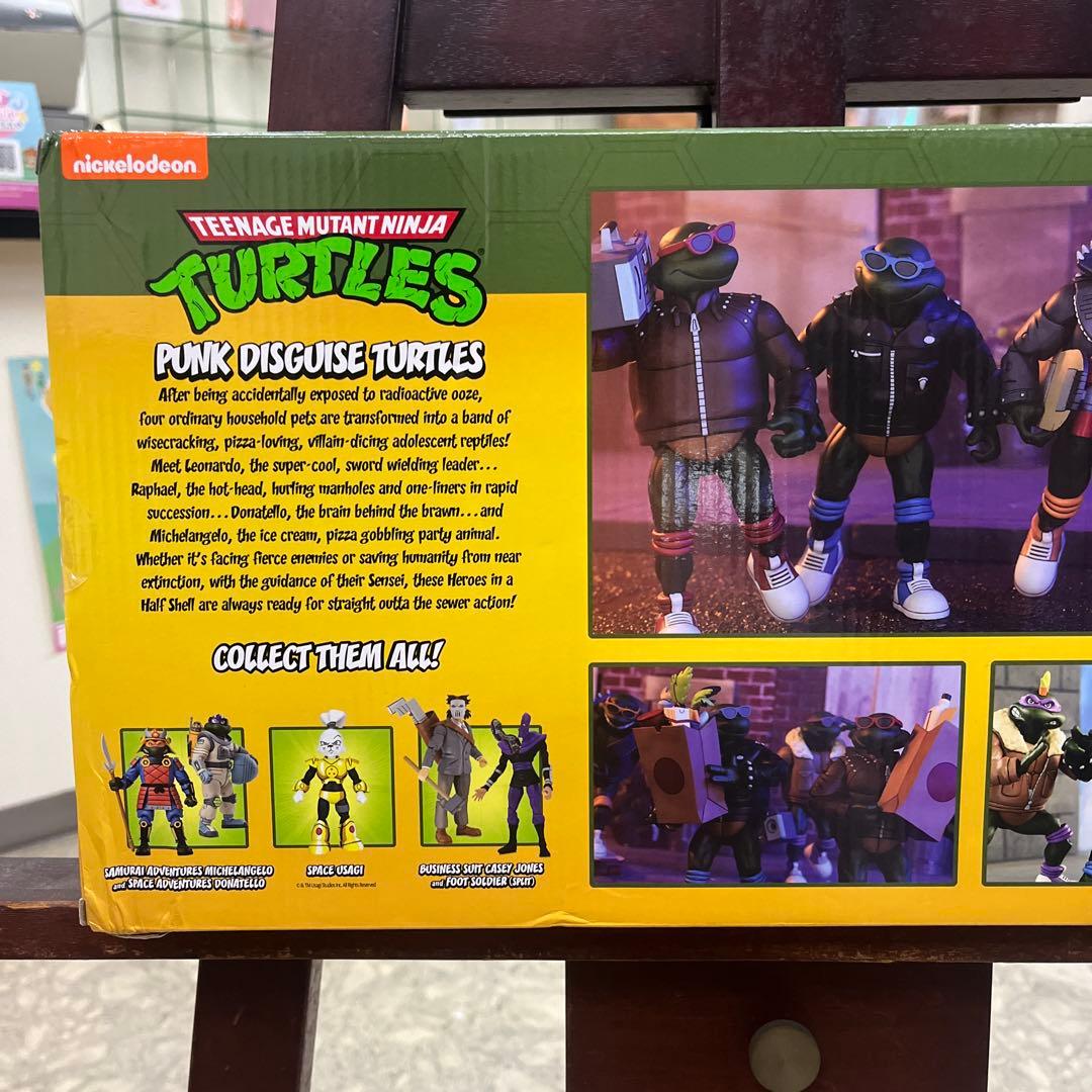 NECA TMNT ミュータントタートルズパンクディスガイズフィギュア4体セット