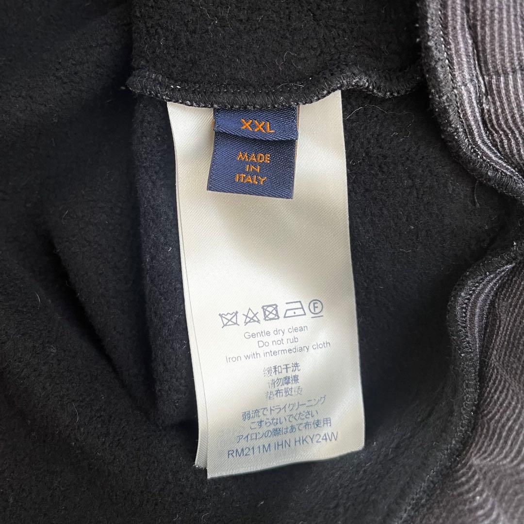 美品 ルイヴィトン フーディ パーカー 3D モノグラム プルオーバー ブラック