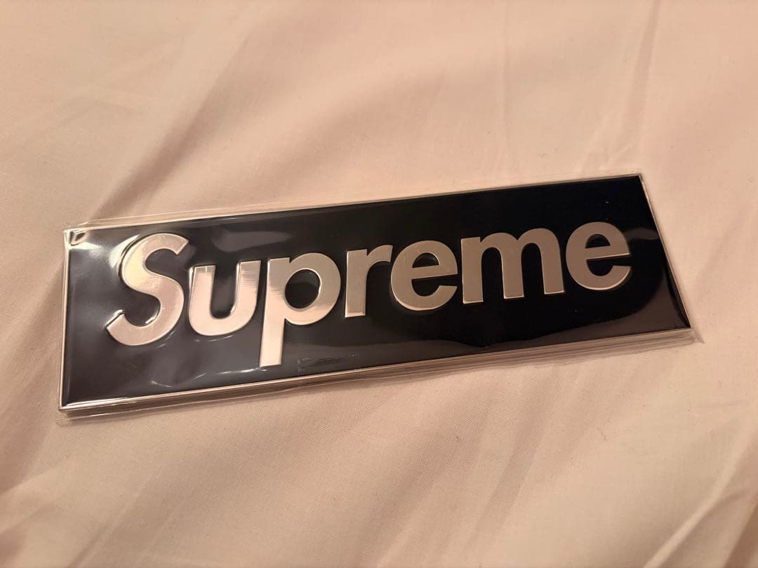 Supreme Box Logo Car Emblemボックスロゴエンブレム黒