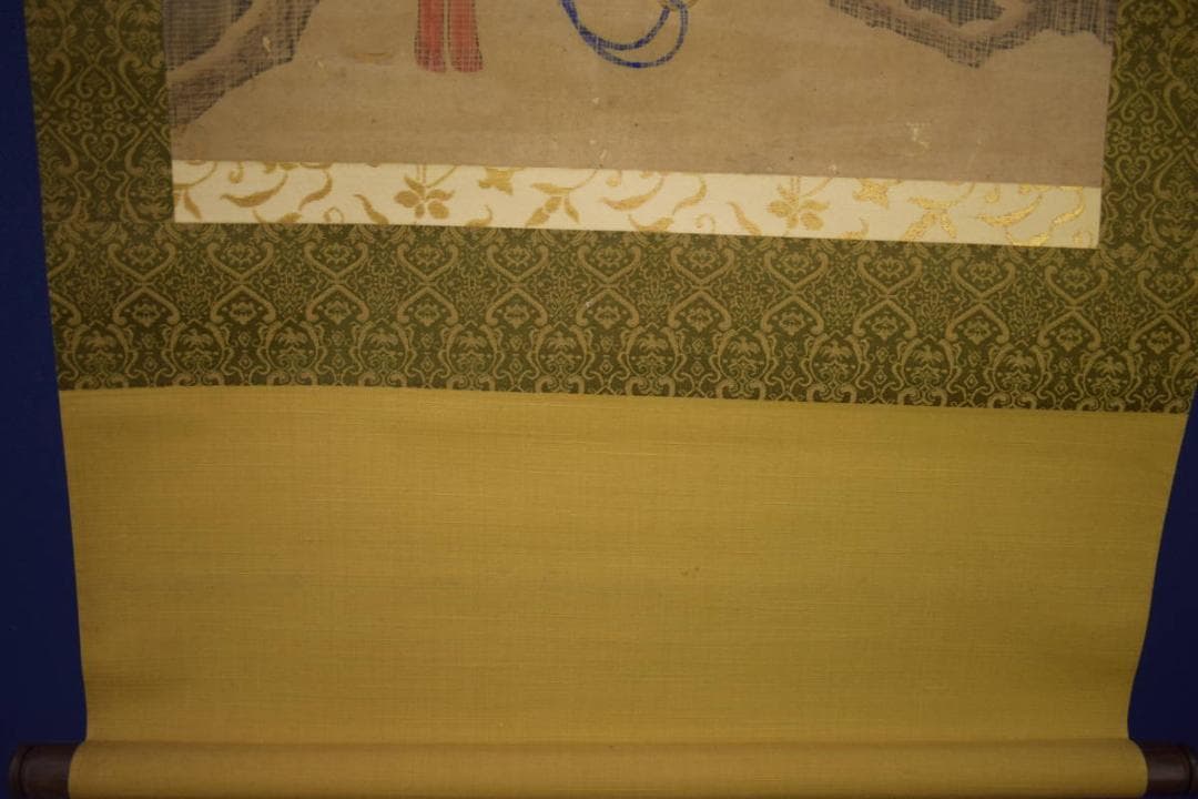 真作/宣和/鷹/画賛/布袋屋掛軸HI-715