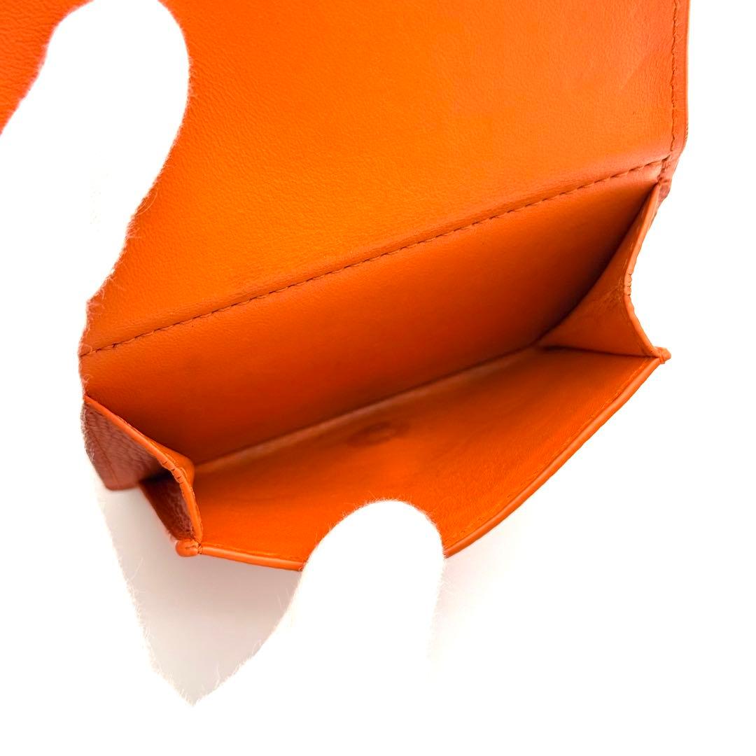 使用わずか✨ロエベ アナグラム トライフォールド オレンジ 財布　箱付　P40