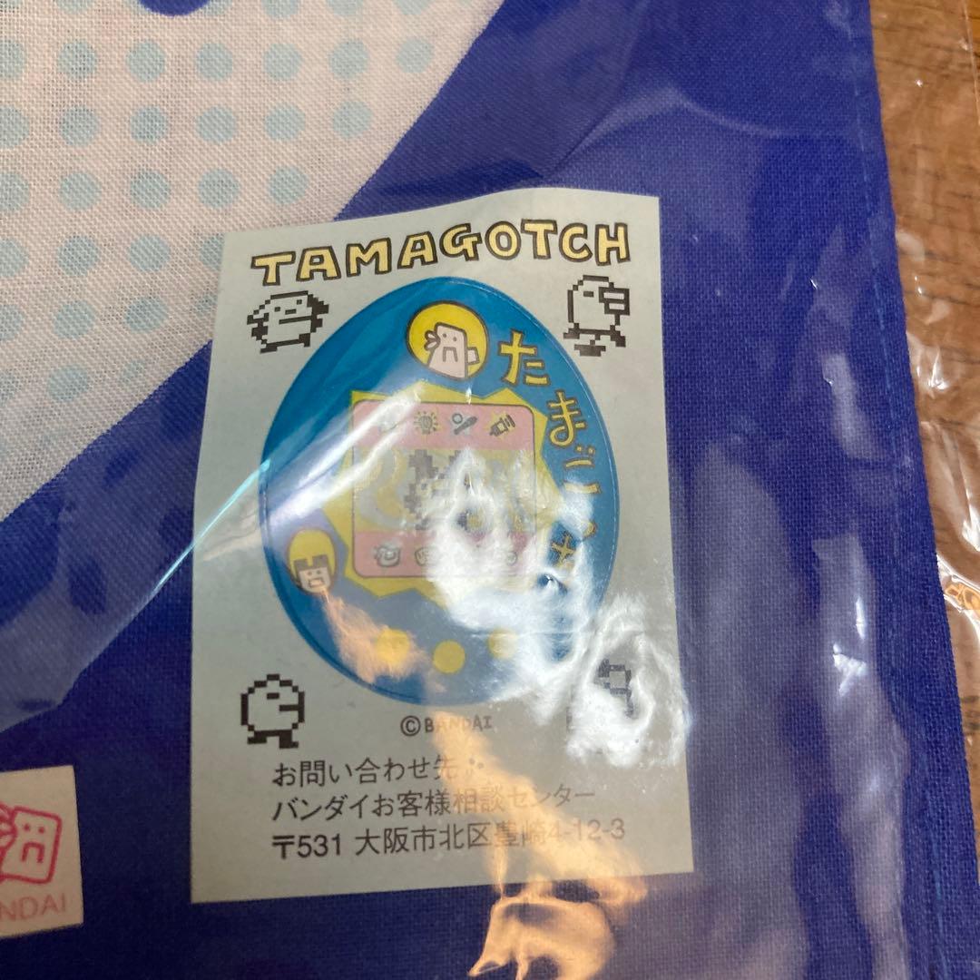 たまごっち。ハンカチ。新品未使用。青。