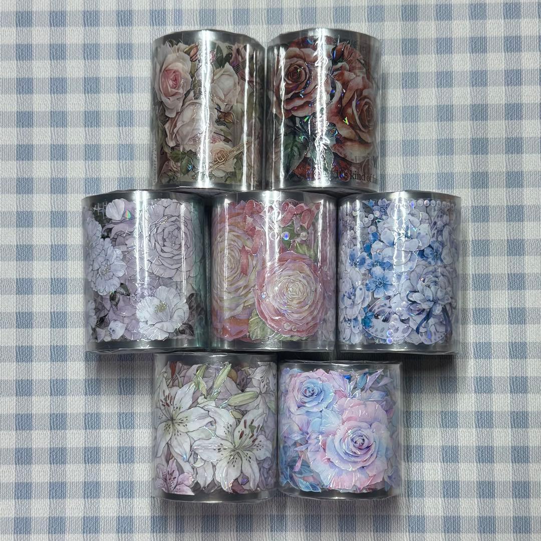 海外マステ お花系 まとめ売り 7巻