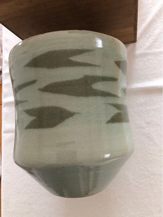 壺　練込壺　作家　川上祥三郎